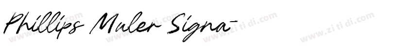 Phillips Muler Signa字体转换